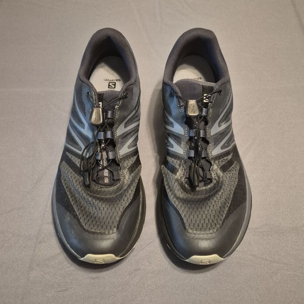 Salomon Sense Escape 2 Men Size 12 Gray Black Trail Running Hiking Shoes 407406